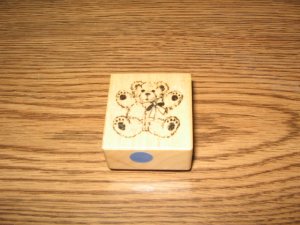 PSX Little Teddy Bear Wood Mounted Rubber Stamp C-625 Retired Collectible