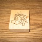 PSX Christmas Cookies & Cocoa Wood Mounted Rubber Stamp E-2733 Retired Collectible