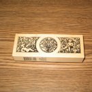 PSX Cherub Border Wood Mounted Rubber Stamp G-3607 Retired Collectible