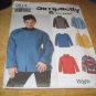 Misses' Fleece Tops Plus Size Sewing Pattern Size L, XL Simplicity 9814 UNCUT