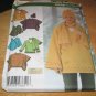 Misses' Top Ponchos Scarf Hat Fleece Sewing Pattern Size XS, S, M Simplicity 4782 UNCUT