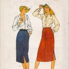Vintage Sewing Pattern Misses' Straight Skirt Size 12 Butterick 6759 UNCUT