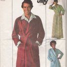 Vintage Sewing Pattern Men's Jiffy Front-Wrap Bathrobe 1976 Size L Simplicity 7741 UNCUT