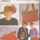 Misses' Red Hats & Bags Sewing Pattern Size S-L Simplicity 5242 UNCUT