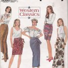 Misses' Set Of Mock-Wrap Skirts Sewing Pattern Size 6-10 Simplicity 8237 UNCUT