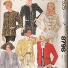 Misses' Jacket Sewing Pattern Size 8 McCall's 8798 UNCUT