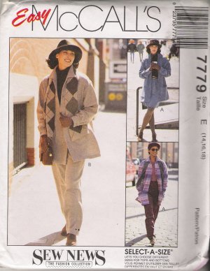 Misses' Jacket Pants Skirt Sewing Pattern Size 14-18 McCall's 7779 UNCUT