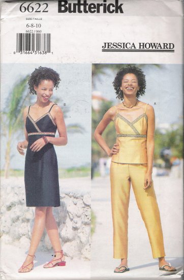 Misses' Top Dress Pants Sewing Pattern Size 6-10 Butterick 6622 UNCUT