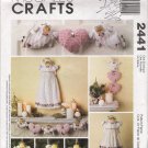 Angel Tree Topper, Wall Decorations, Ornaments, Garland Sewing Pattern McCall's 2441 UNCUT