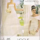 Misses' Wedding Dress Sewing Pattern Size 12-16 Vogue 2717 UNCUT