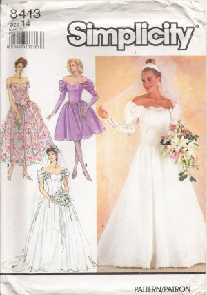 VINTAGE Simplicity Pattern - Wedding Dress Bridesmaids | eBay