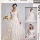 Misses' Bridal Gown Sewing Pattern Size 12 McCall's 8003 UNCUT