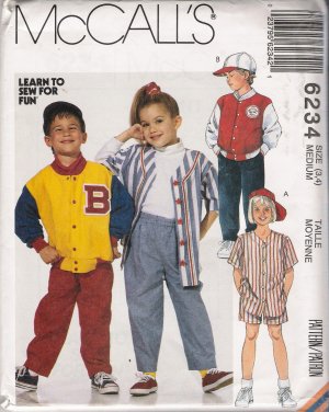 Children's Top &amp; Pants Sewing Pattern Size 3-8 Simplicity New Look