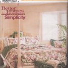 Bedroom Basics Comforter Pillow Shams Sewing Pattern Simplicity 8037 UNCUT