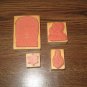 PSX Hanukkah Wood Mounted Rubber Stamps Lot Of 4 Retired Collectible