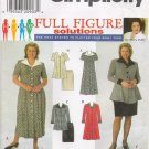 Women's Dress Top Skirt Sewing Pattern Size 18-24 Simplicity 7858 UNCUT