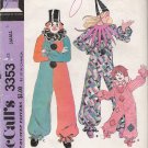 Vintage Sewing Pattern Adult Clown Costume Size 32-34 McCall's 3353 UNCUT