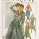 Misses' Skirt Shirt Vest Sewing Pattern Size 10 Simplicity 7601 UNCUT
