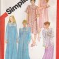 Misses' Nightgown Robe Bed Jacket Sewing Pattern Size 10-12 Simplicity 5330 UNCUT