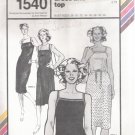 Vintage Sewing Pattern Camisole Dress & Top Bust Sizes 28-42 Stretch & Sew 1540 UNCUT