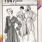 Vintage Sewing Pattern Banded Wrap Dress Bust Sizes 28-44 Stretch & Sew 1567 UNCUT