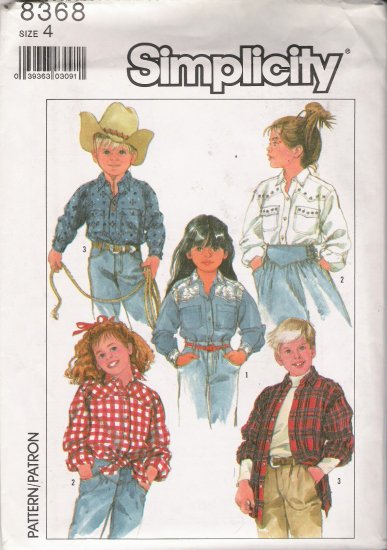 Girls Western Shirt Sewing Pattern