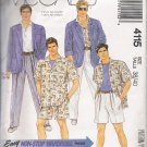 Men's Jacket Shirt Pants Shorts Sewing Pattern Size 38-40 McCall's 4115 UNCUT
