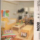 Vintage Sewing Pattern First Apartment Retro Furniture McCall's 8074 UNCUT