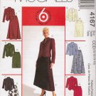 Misses' Jackets & Skirts Sewing Pattern Size 10-16 McCall's 4167 UNCUT