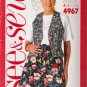 Misses' Vest Top Shorts Sewing Pattern Size 6-14 Butterick See & Sew 4967 UNCUT