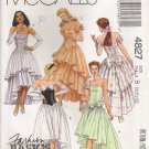 Misses' Dress, Sleeves & Hair Ornament Sewing Pattern Size 8-12 McCall's 4827 UNCUT