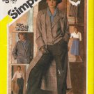 Vintage Sewing Pattern Misses' Coat Jacket Blouse Skirt Trousers Size 14 Simplicity 6576 UNCUT