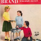 Hand Knits For Young America Vintage Knitting Pattern Book by Bear Brand