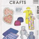 Blanket Pillow Teddy Bear Baby Bunting Cap Hat Sewing Pattern McCall's 4168 UNCUT