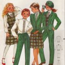 Vintage Sewing Pattern Girls' Jacket Vest Blouse Skirt Pants Size 7-10 Butterick 3365 UNCUT