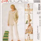 Misses' Jacket Tunic Dress Pants Sewing Pattern Size 12-18 McCall's 4093 UNCUT