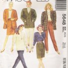Misses' Jacket Top Skirt Pants Sewing Pattern Size 10-12 McCall's 5648 UNCUT