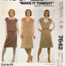 Misses' Jumpers & Belt Sewing Pattern Size 12-16 McCall's 7642 UNCUT