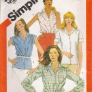 Misses' Shirt Sewing Pattern Size 14 Simplicity 6358 UNCUT