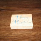Happy Birthday Wood Mounted Rubber Stamp