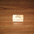 Happy Birthday Wood Mounted Rubber Stamp by Crystal Stamps