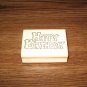 Happy Birthday Wood Mounted Rubber Stamp by Holly Berry House