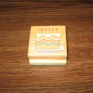 Birthday Cake Wood Mounted Rubber Stamp