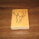 Birthday Balloons Wood Mounted Rubber Stamp by Stampsations!