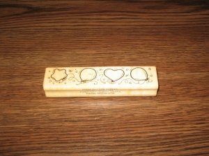 Balloon Border Wood Mounted Rubber Stamp by Comotion