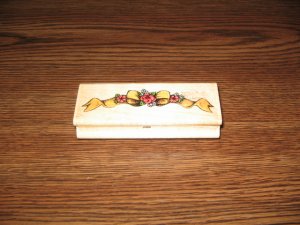 Floral Bow Border Wood Mounted Rubber Stamp by Stamp Affair