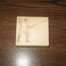 Fencer Wood Mounted Rubber Stamp by Rubber Baby Buggy Bumpers