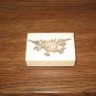 Flying Monster Wood Mounted Rubber Stamp by Rubber Baby Buggy Bumpers