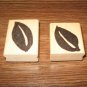 Bold Leaves Wood Mounted Rubber Stamp Lot by Hot Potatoes