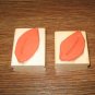 Bold Leaves Wood Mounted Rubber Stamp Lot by Hot Potatoes